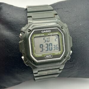 Casio F108WH Digital Black Resin Watch Working New Battery